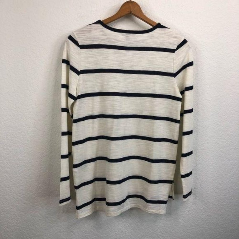 Banana Republic Le Tee Beaded Pocket Striped Tee S - Picture 5 of 8